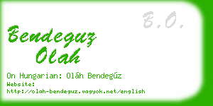 bendeguz olah business card