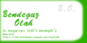 bendeguz olah business card